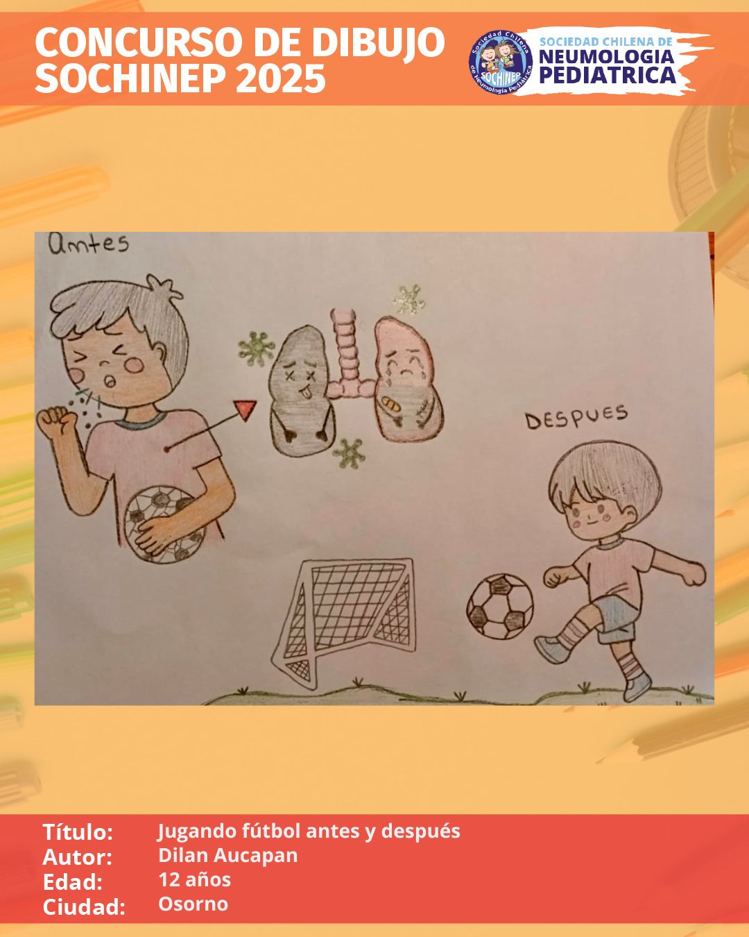 Jugando futbol antes y después